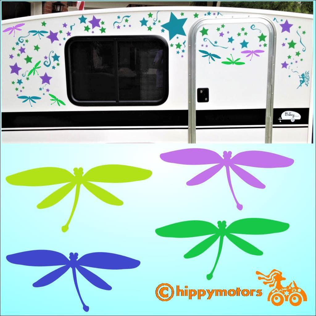 dragonfly decals for cars and camper vans by hippy motors