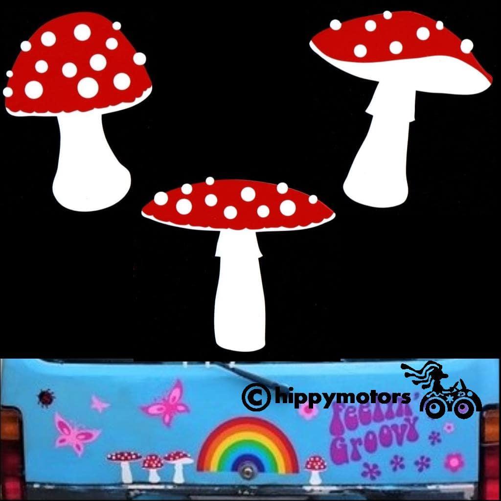 fairy toadstool sticker for cars and caravans