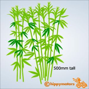 Bamboo vinyl decal sticker kit for vehicles and walls