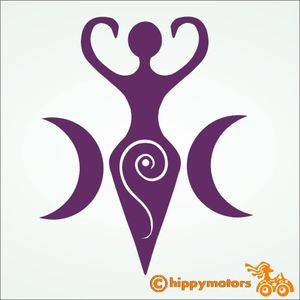Wiccan Symbol Of Protection Blue Mandala Vinyl Sticker – Car Bumper, Skate, Laptop, Self-Adhesive, Made In Australia