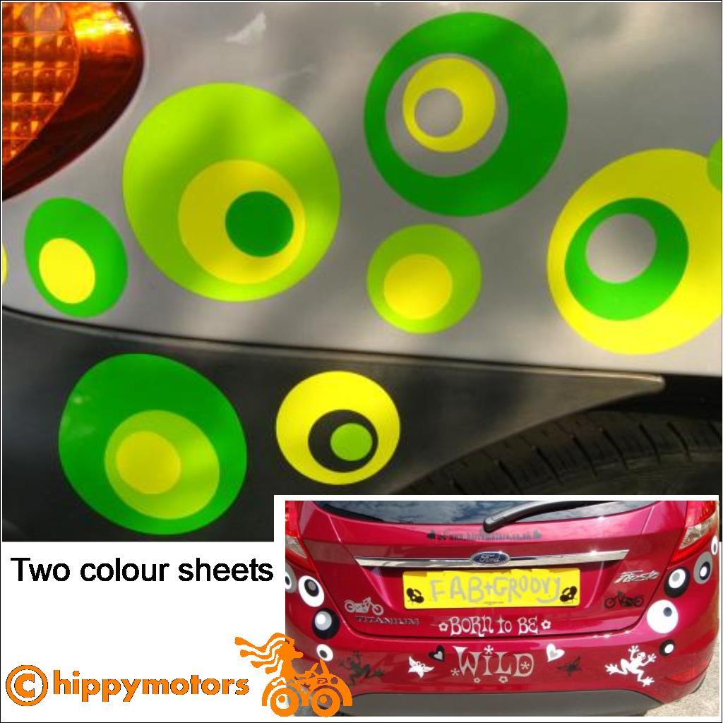 spotty vinyl stickers for cars and caravans