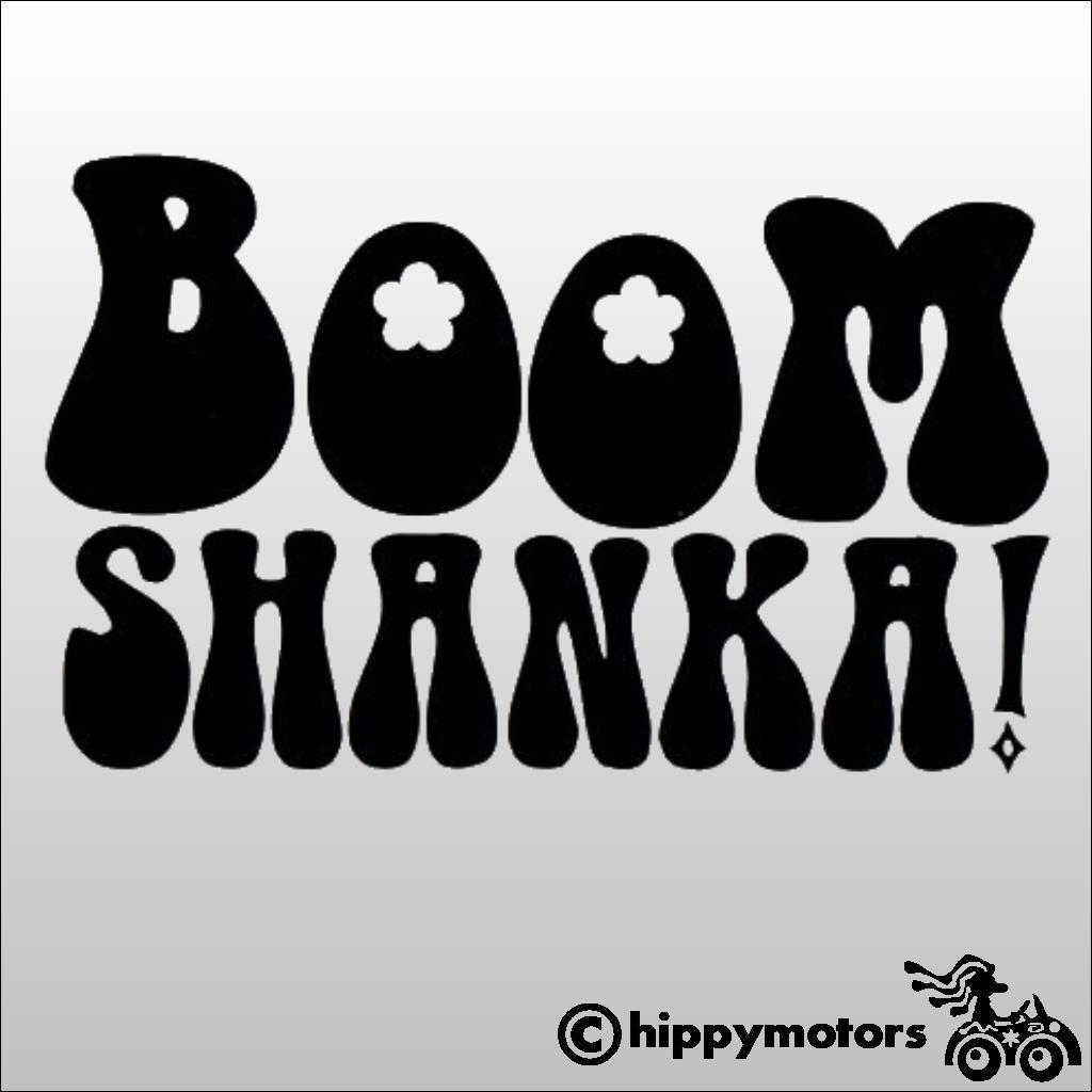 boom shanka vinyl funny young ones sticker for cars camper vans