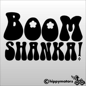 boom shanka vinyl funny young ones sticker for cars camper vans