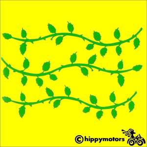 vine stickers with leaves for cars or walls