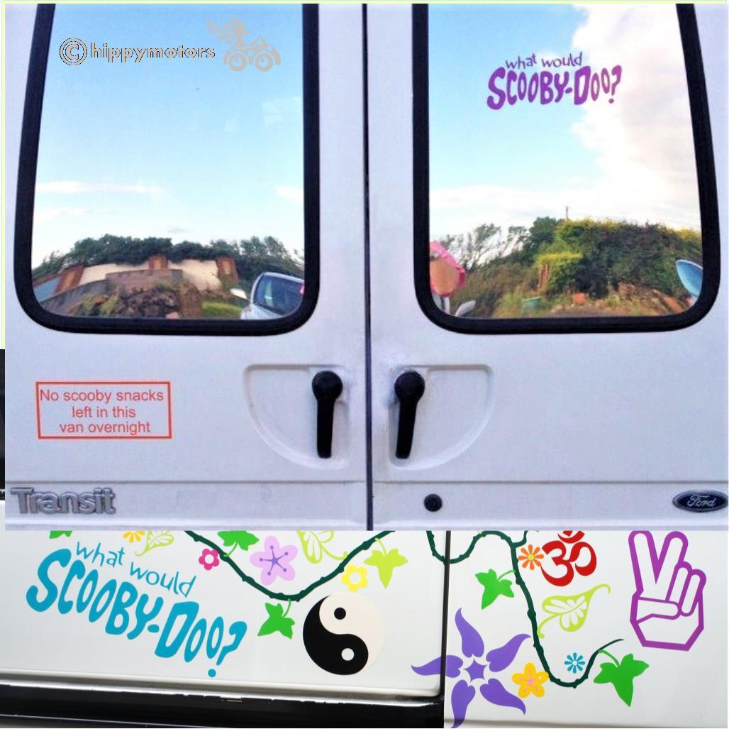 what would scooby doo vinyl decal for window camper van car