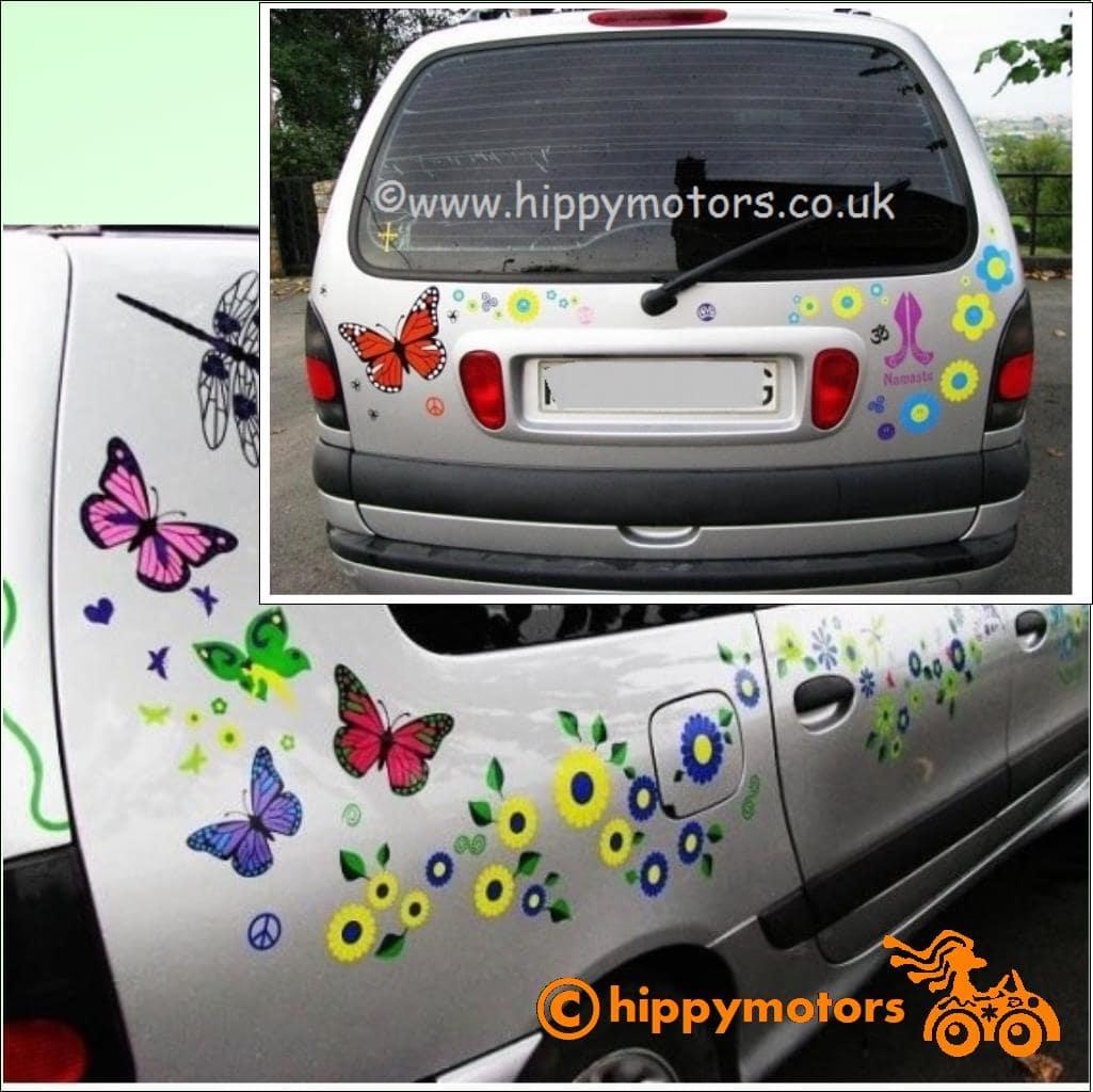 butterly car sticker for cars and caravans