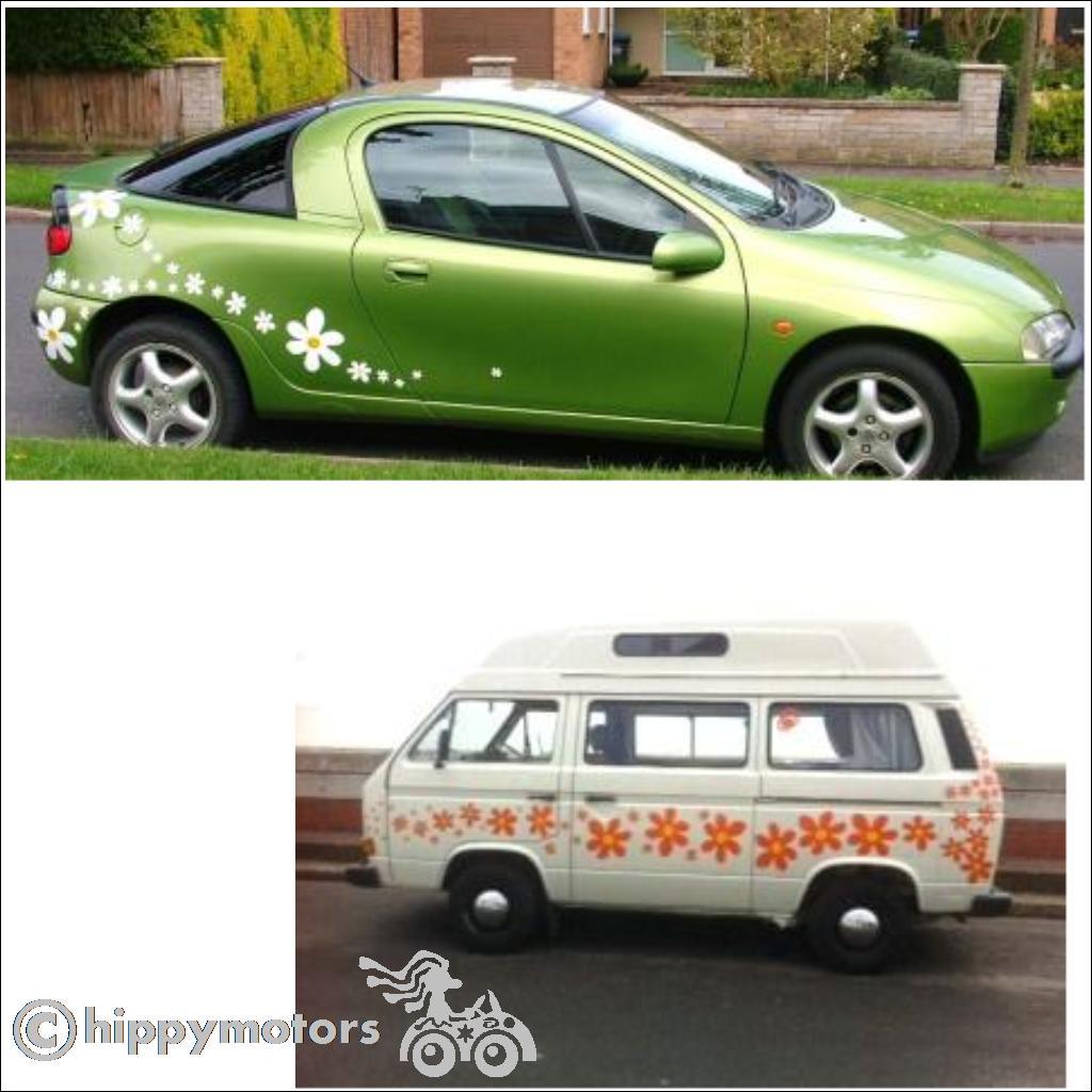 Scooby-Doo flower vinyl car stickers by Hippy Motors