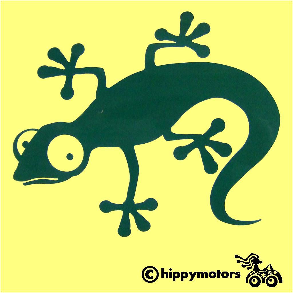 Gecko vinyl decal for vehicles walls windows