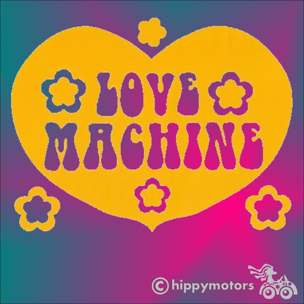 love machine vinyl sticker decal for laptops cars windows