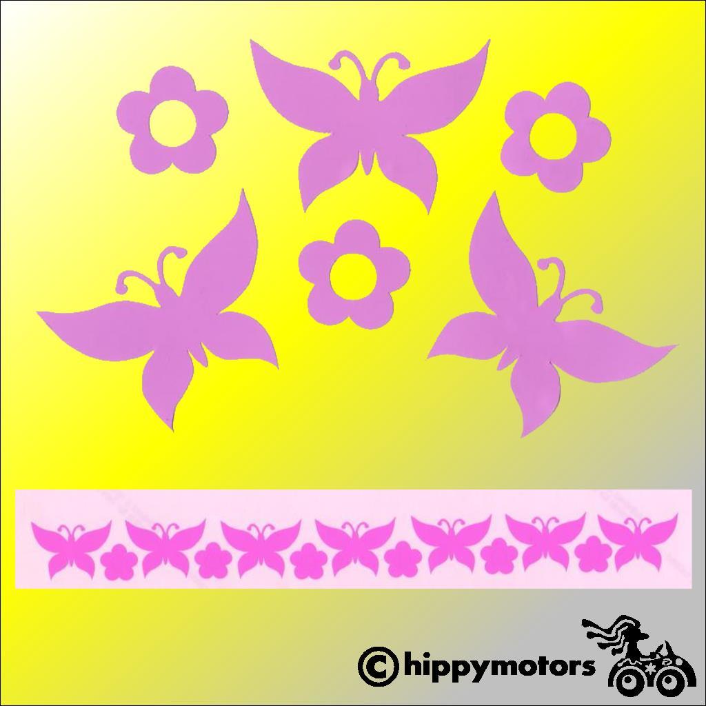 Tiny butterfly decals