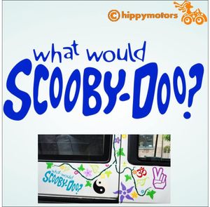 what would Scooby Doo vinyl sticker decal for windows cars camper vans