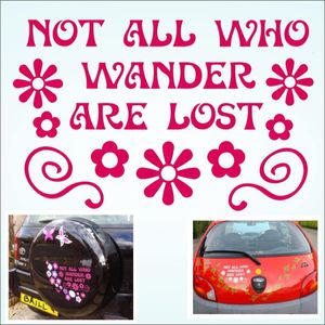 Not all who wander are lost car sticker decal