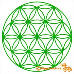 Flower of life decal sticker for cars and campervans