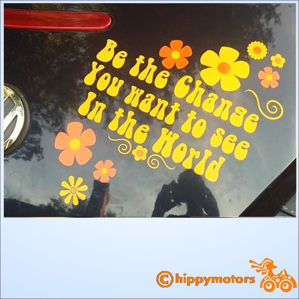 be the change you want to see car transfer decal sticker on VW