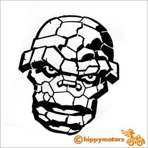 The Thing from Fantastic Four decal just showing his head