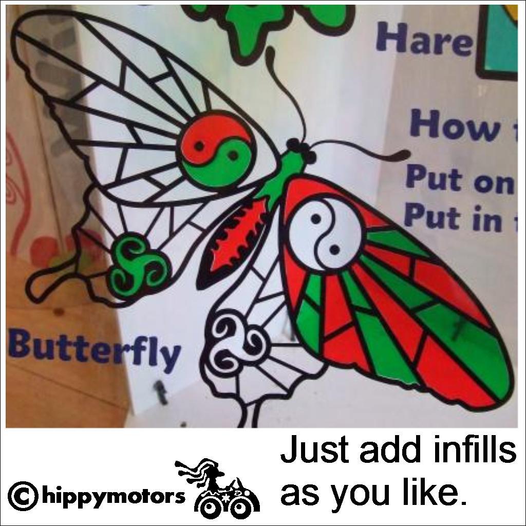 Butterfly window decal