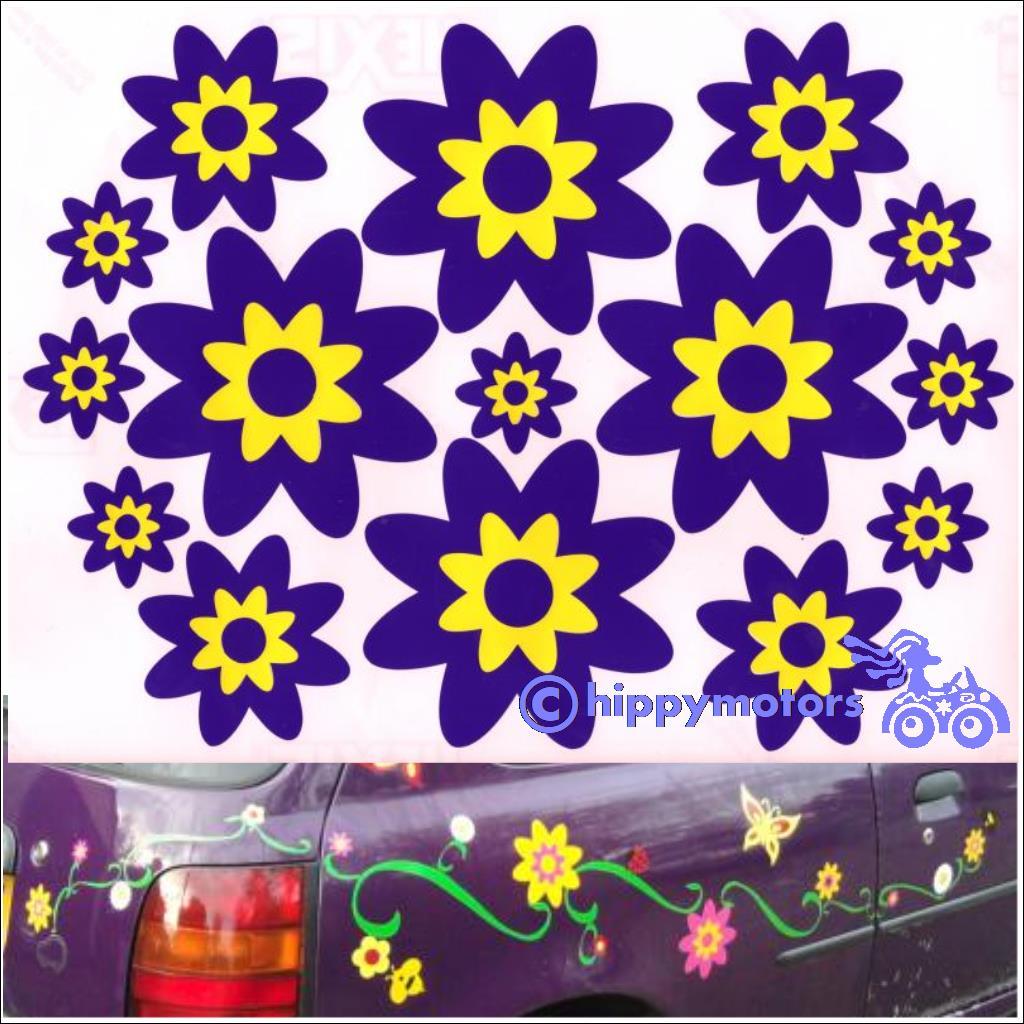 flower decals by Hippy Motors