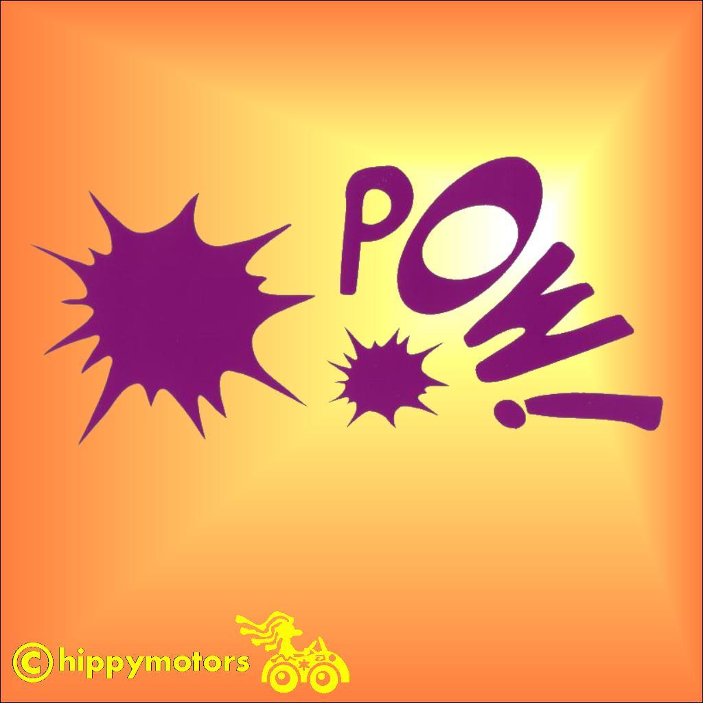 Comic style pow sticker