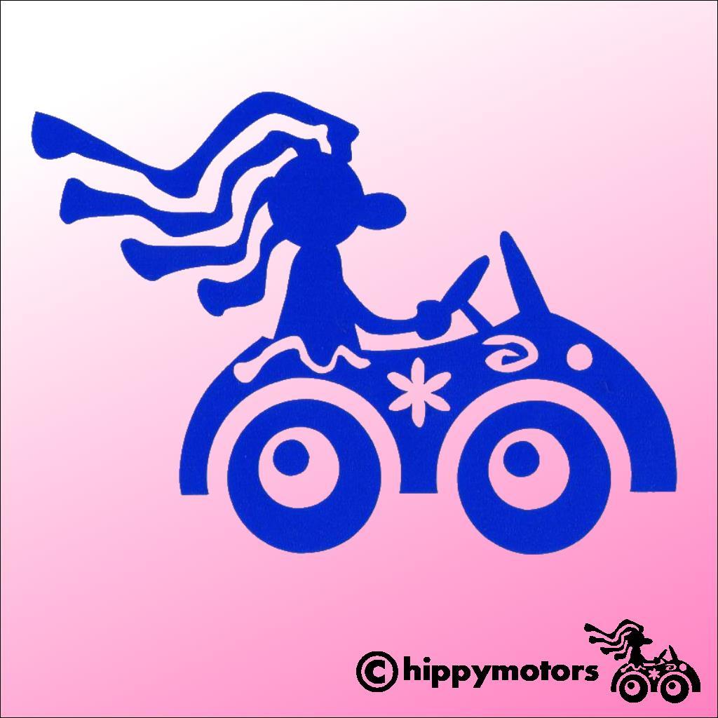 Hippy Motors Driver decal sticker for cars