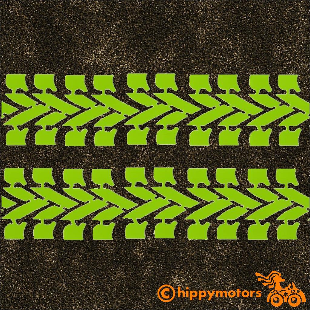 Bike tyre track decal vinyl stripe decals for vehicles camper vans
