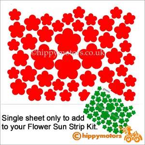 flower window sticker sheet