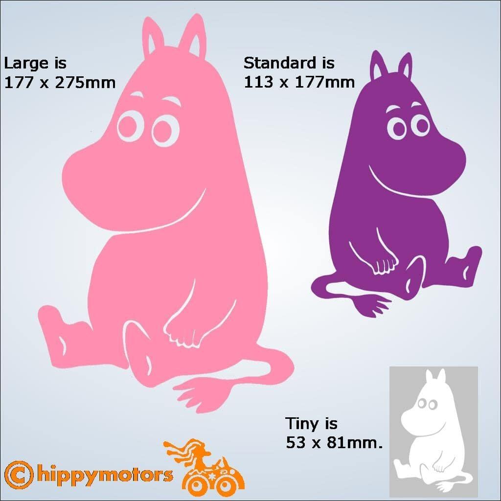 Hippo sticker transfers for window wall and vehicle