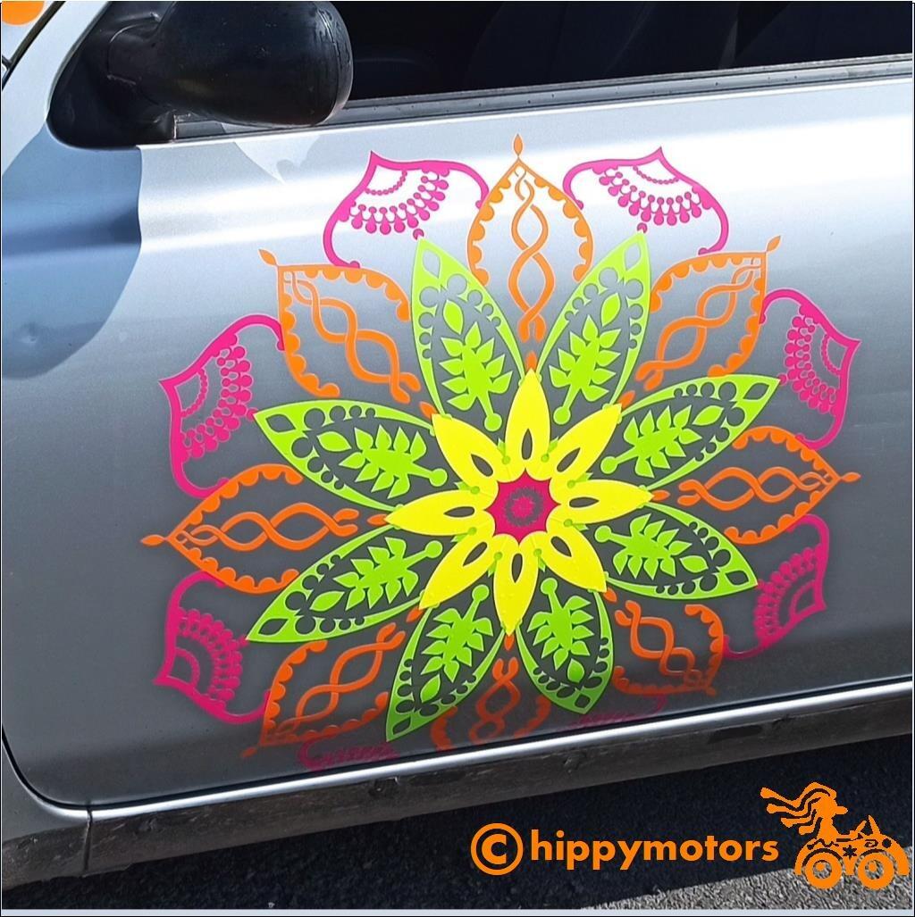 large mandala vinyl sticker decal for cars and vans