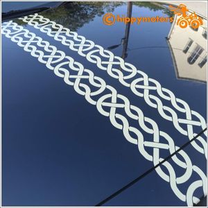 Celtic knotwork style vinyl decal stripes for cars