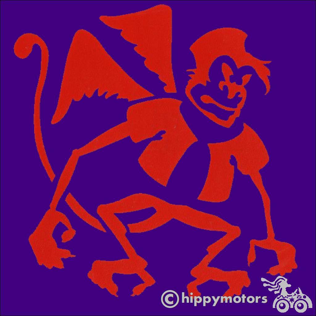 Flying Monkey from wizard of oz decal for windows