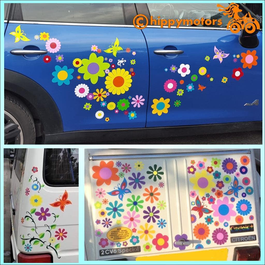 butterfly car stickers by hippy motors