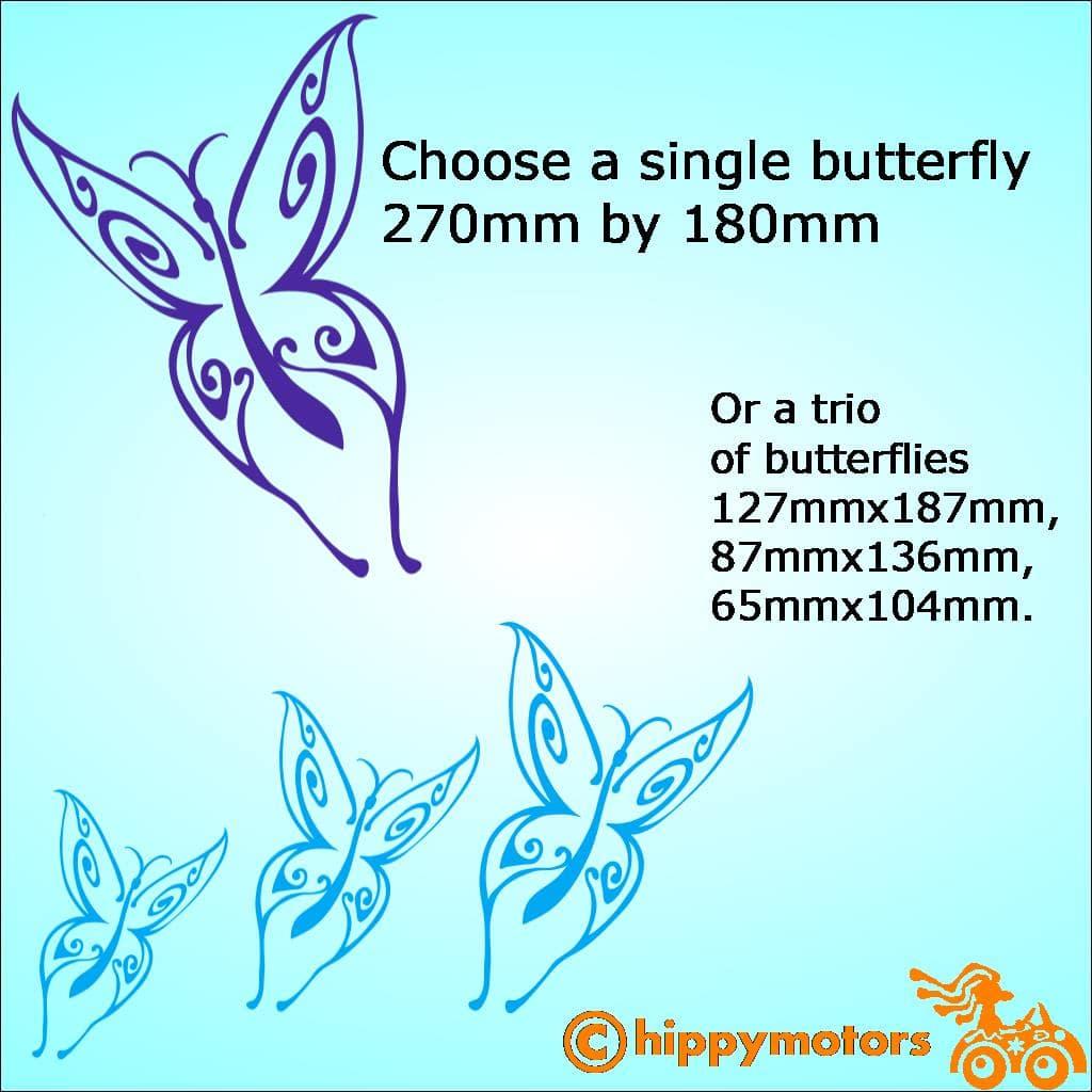 butterfly sticker for windows and cars by hippy motors