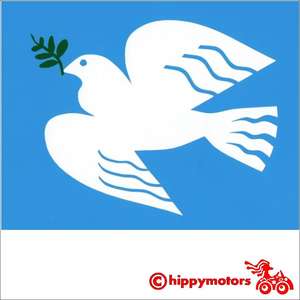 Peace Dove decal for cars