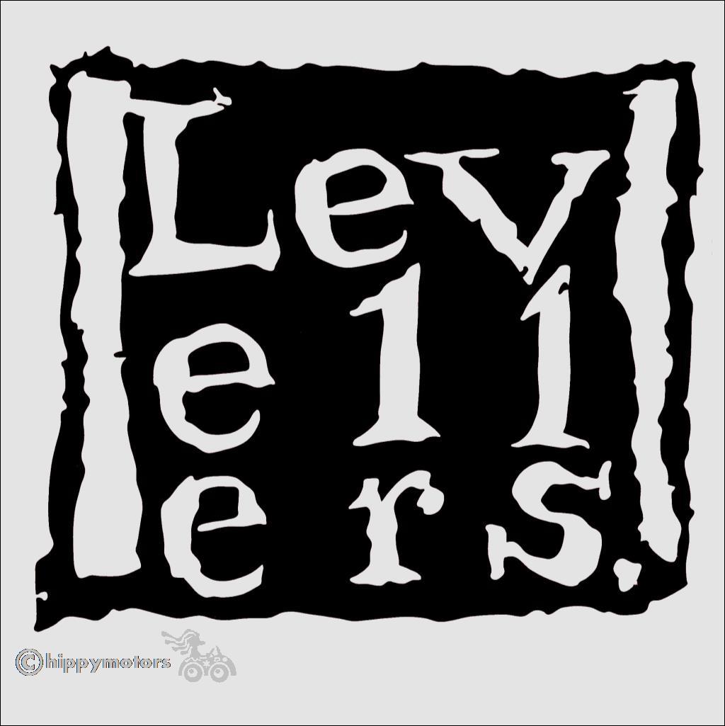 Levellers logo vinyl decal for vehicles, windows and walls