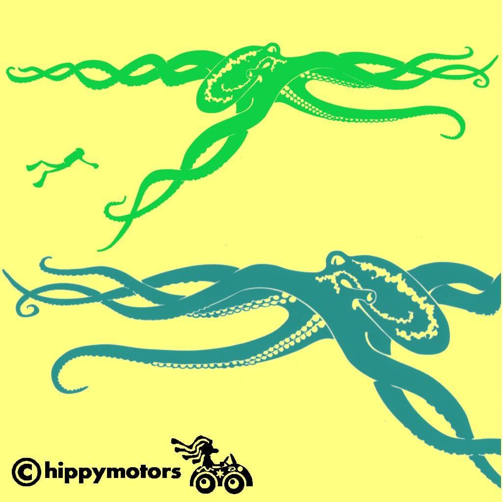 octopus decal for cars
