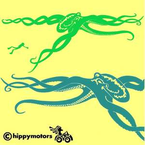 octopus decal for cars