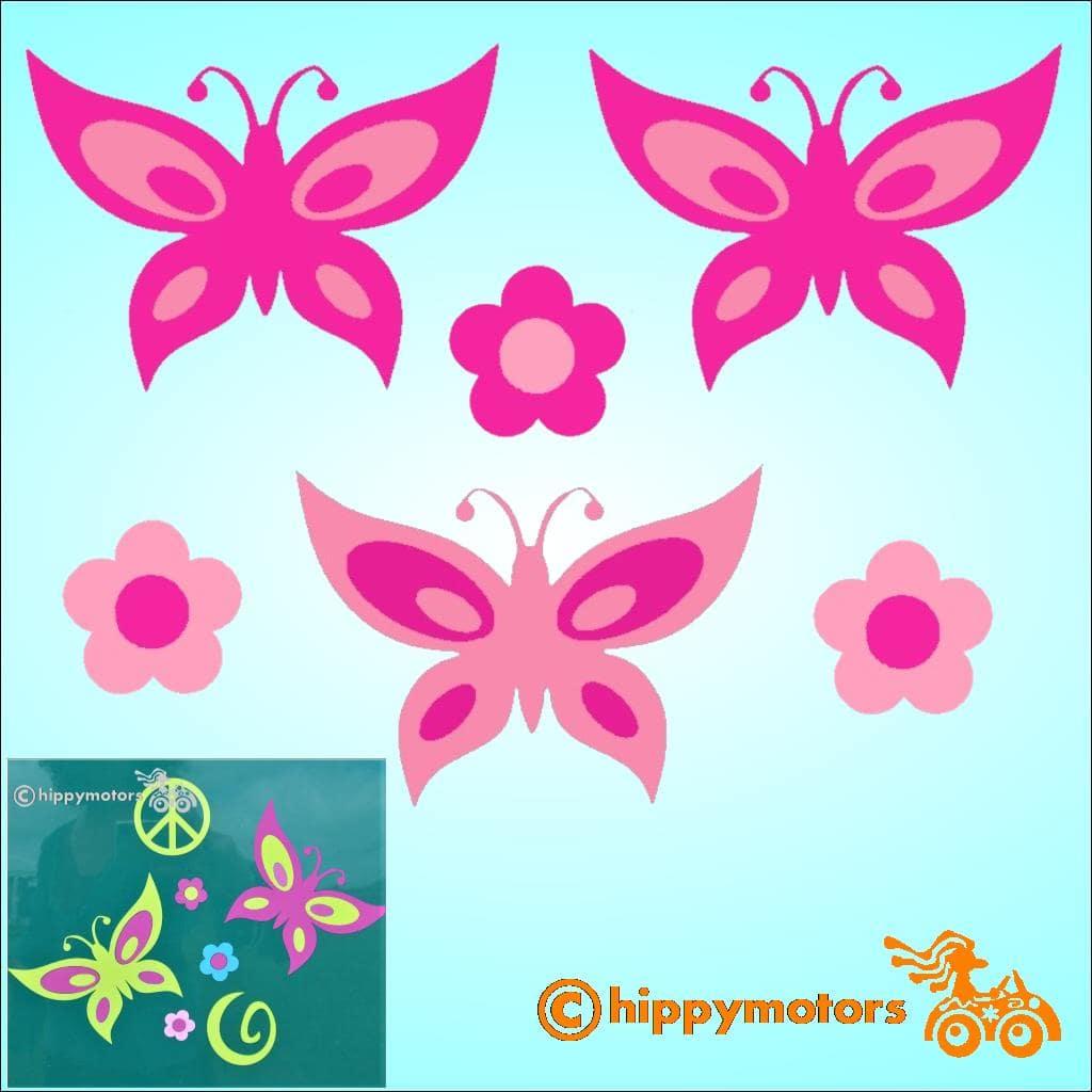 Butterfly car decals