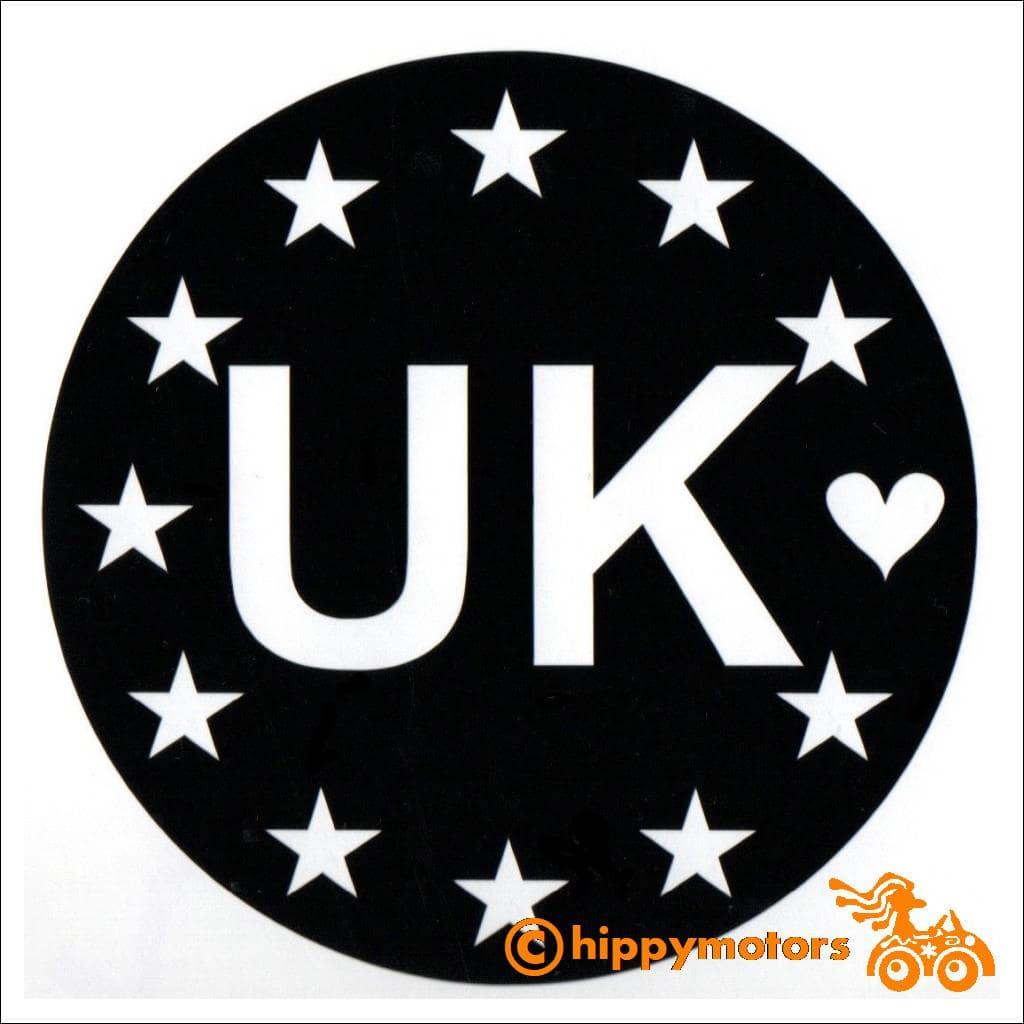 New UK id sticker pro Europe