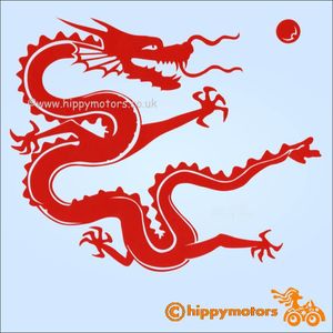 chinese dragon car decal sticker hippy motors