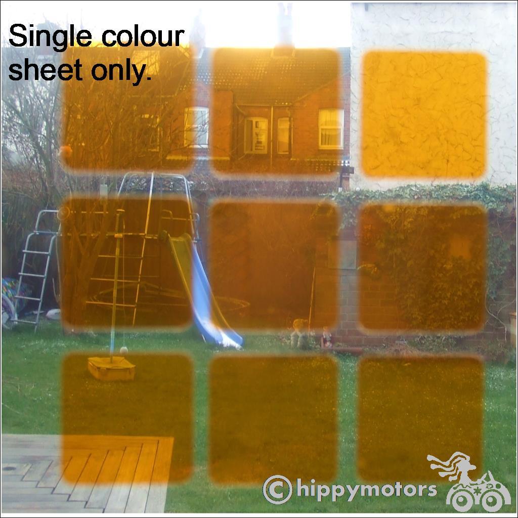 single sheet of translucent vinyl to make mosaic patterns on windows and glass