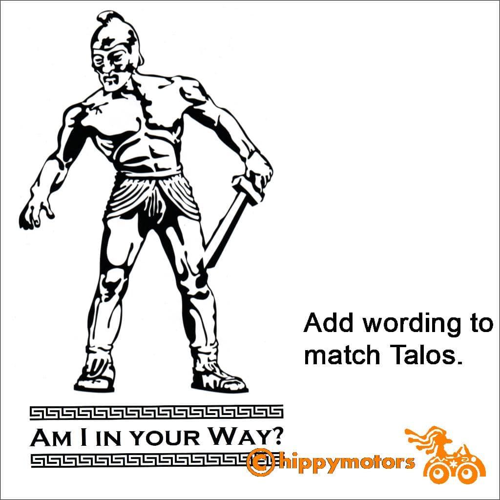 Talos from jason and the argonauts in the way decal