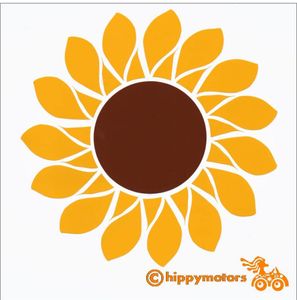 Sunflower sticker decal hippy motors