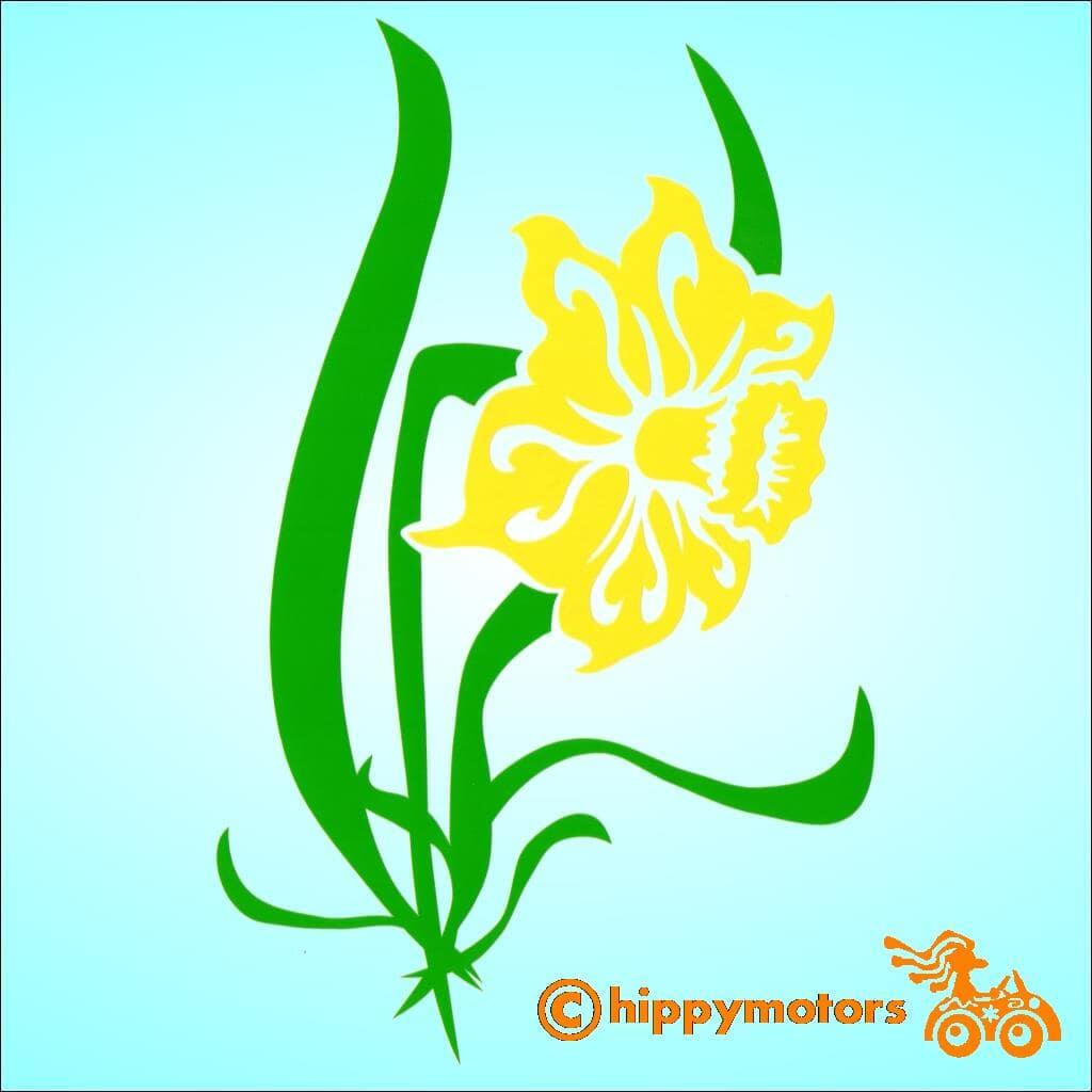 daffodil vinyl car sticker