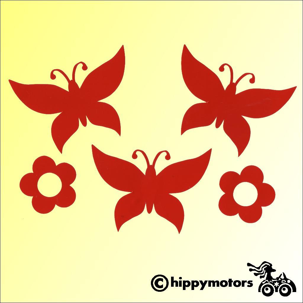 Butterfly decals for cars