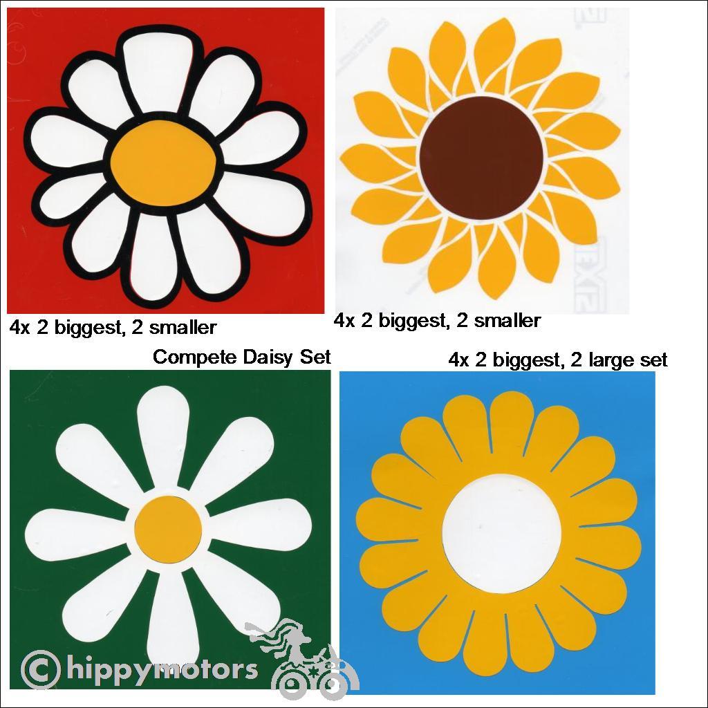 flowery hippy stickers by Hippy Motors