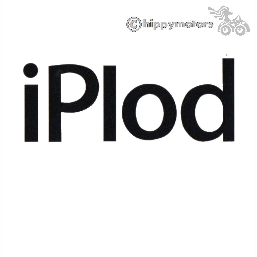 iPlod vinyl sticker decal for camper van and cars