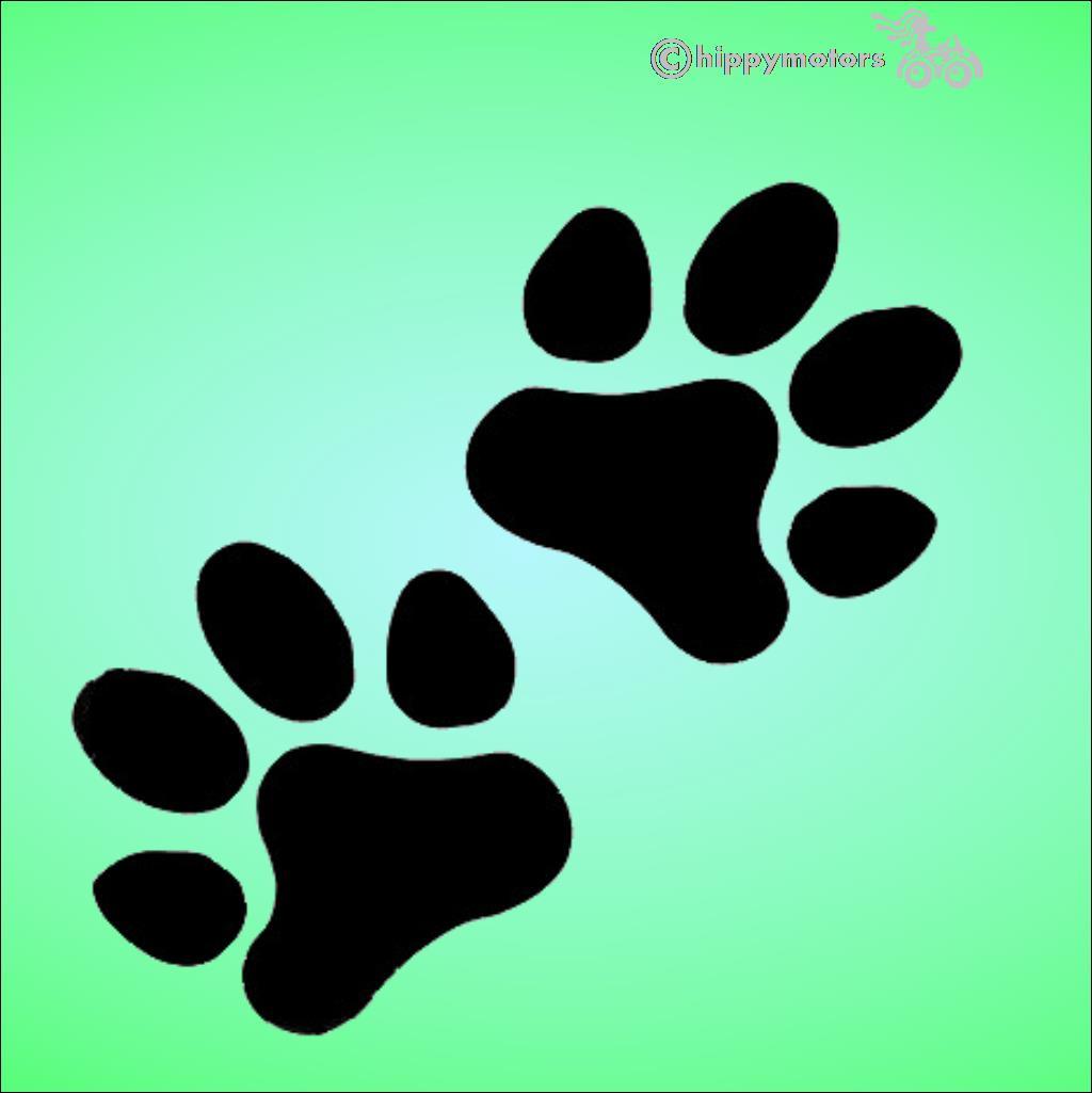 animal paw print stickers for vehicles and walls