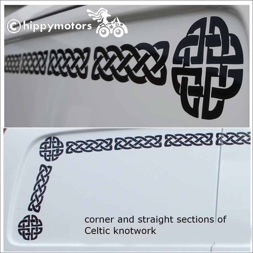 Celtic Knot Decals on van and car
