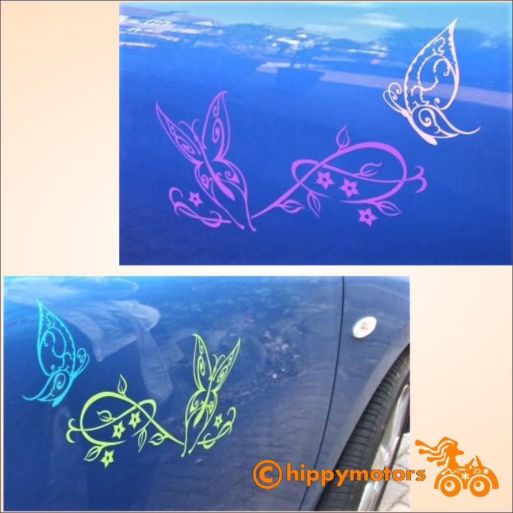 butterfly vinyl transfer stickers for windows and cars