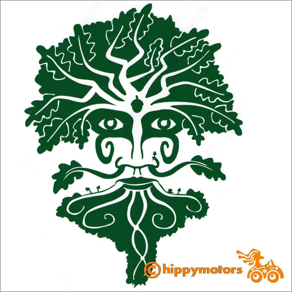 greenman car decal hippy motors