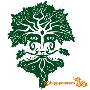 greenman car vinyl decal hippy motors
